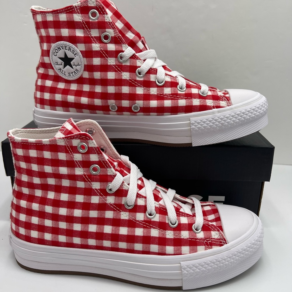 Converse WMNS Checkered High-Top
CTAS EVA LIFT HI
VINTAGE WHITE/RED Sneakers - Picture 1 of 16